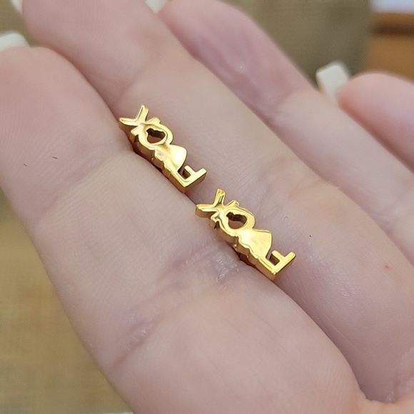 Profanity Stud Earrings, choice of color - Picture 7 of 9